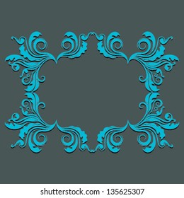 Calligraphic design element and page decoration