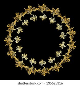 Calligraphic design element and page decoration