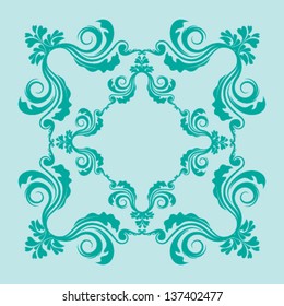 Calligraphic design element and page decoration