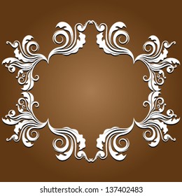 Calligraphic design element and page decoration