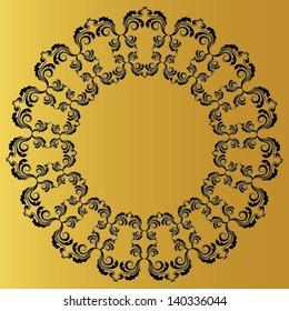 Calligraphic design element and page decoration