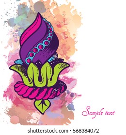 Calligraphic design element and page decoration for your design