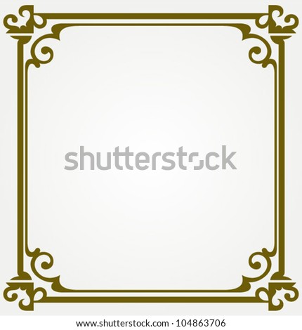Calligraphic design element and page decoration