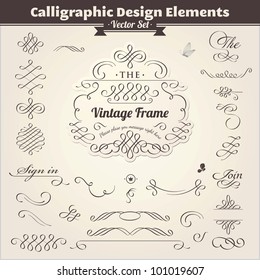 Calligraphic Design Elements