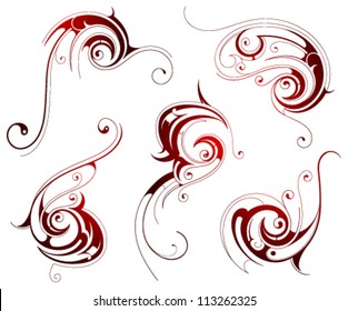 Calligraphic design elements