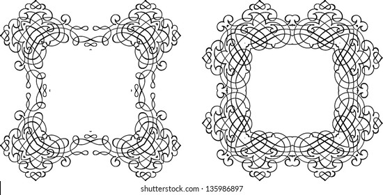 calligraphic design elements
