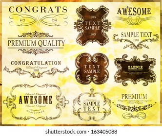calligraphic design elements