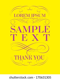 calligraphic design elements