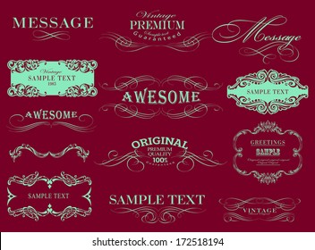 calligraphic design elements