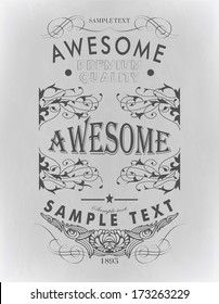 calligraphic design elements