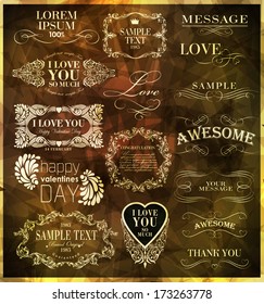 calligraphic design elements