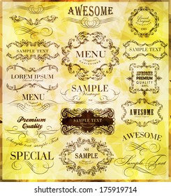 calligraphic design elements