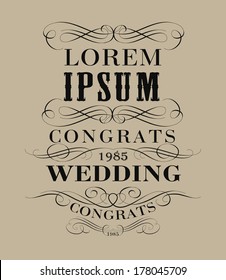 calligraphic design elements