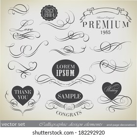 calligraphic design elements