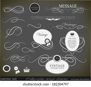 calligraphic design elements