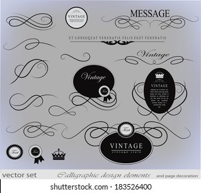 calligraphic design elements