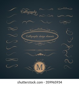 Calligraphic design elements