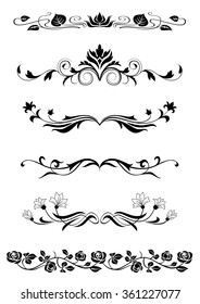Calligraphic design elements. 