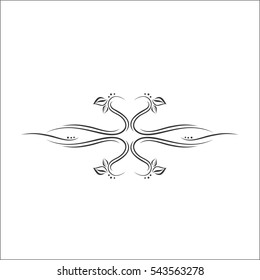 calligraphic design elements