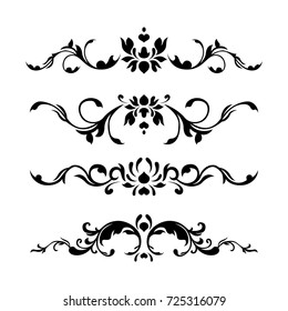 Calligraphic Design Elements.