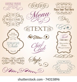 Calligraphic design elements