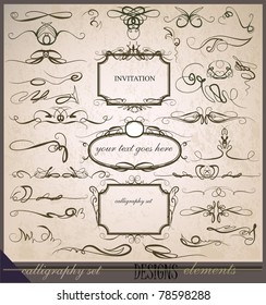 calligraphic design elements