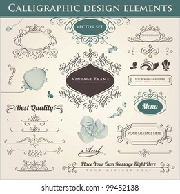 Calligraphic Design Elements