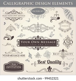 Calligraphic Design Elements