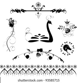 calligraphic design elements and  decoration