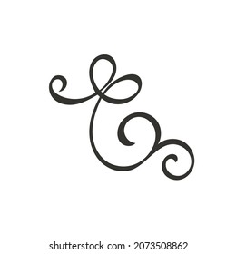 Calligraphic Design Elements. Decorative Swirl , Scroll and Divider.