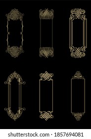 Calligraphic design elements . Decorative swirls or scrolls, vintage frames , flourishes, labels and dividers. Retro vector illustration.