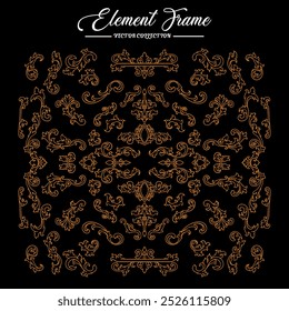 Calligraphic Design Elements Frame Collection