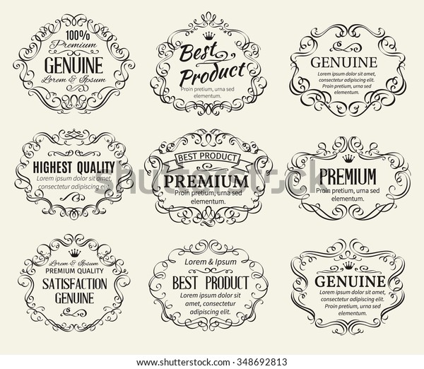 Calligraphic Design Elements Frame and Page\
Decoration. Retro Vector\
Illustration.