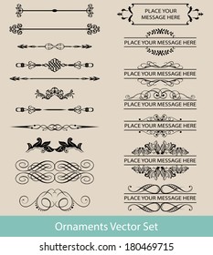 Calligraphic Design Elements and Frames