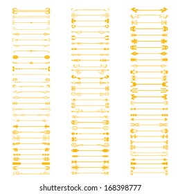 Calligraphic Design Elements - Isolated On White Background - Vector Illustration, Graphic Design Editable For Your Design 