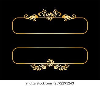 calligraphic design elements. menu and invitation border, frame,divider,page decor.