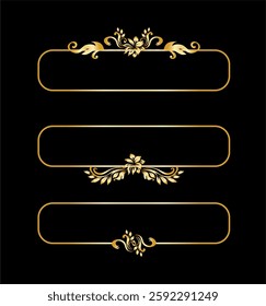 calligraphic design elements. menu and invitation border, frame,divider,page decor.