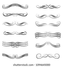 calligraphic design elements and page decoration