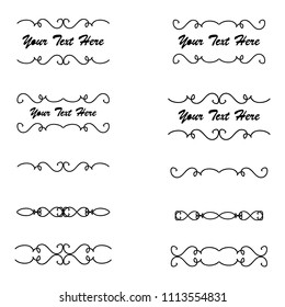 
calligraphic design elements and page decoration