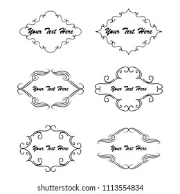 calligraphic design elements and page decoration