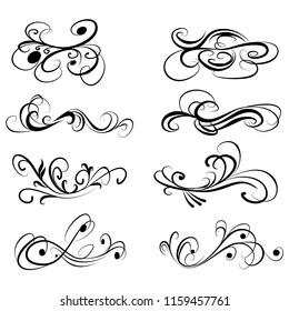 calligraphic design elements and page decoration