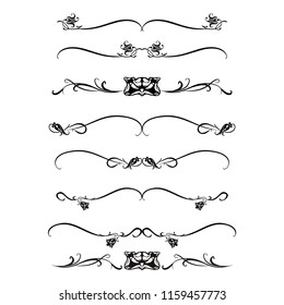 calligraphic design elements and page decoration