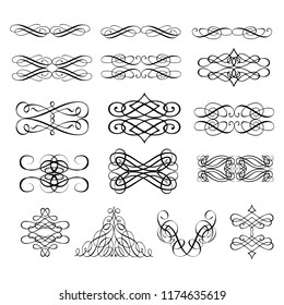 
calligraphic design elements and page decoration