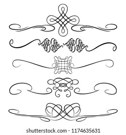 calligraphic design elements and page decoration