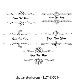 calligraphic design elements and page decoration