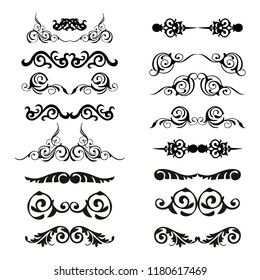 calligraphic design elements and page decoration