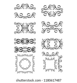 calligraphic design elements and page decoration