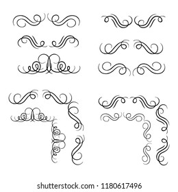 calligraphic design elements and page decoration