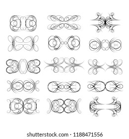 calligraphic design elements and page decoration