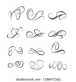 calligraphic design elements and page decoration